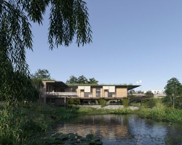 Povodí Vltavy, Strakonice - Moderní provozní středisko ve Strakonicích navržené jako energeticky pozitivní budova s důrazem na ekologickou udržitelnost.