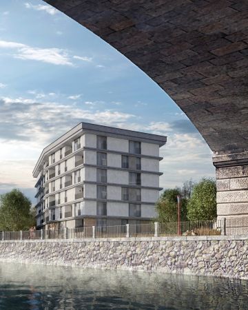 Bytový dům u Mže, Plzeň - Moderní bytový dům v Plzni navržený s důrazem na dialog s okolním prostředím a obyvateli.